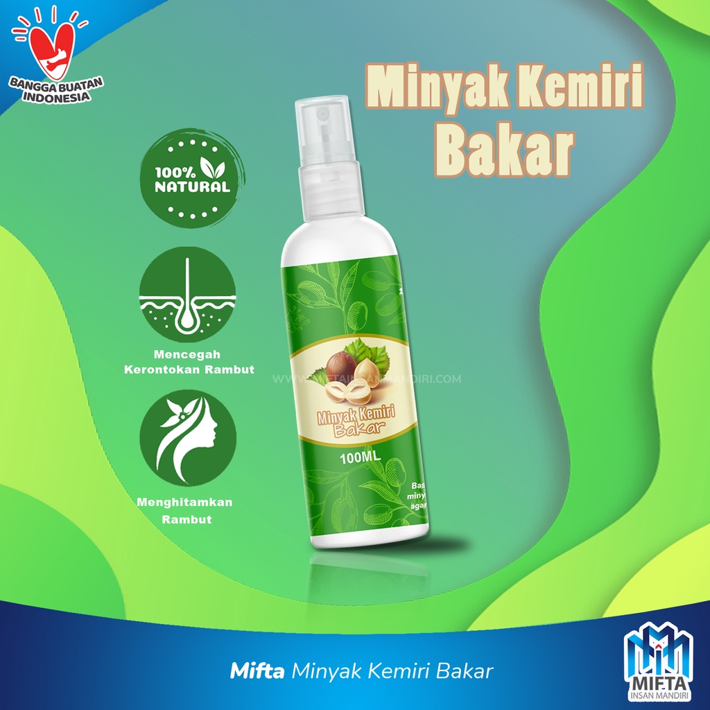 MINYAK KEMIRI BAKAR ASLI 100ML / MIFTA MINYAK KEMIRI ASLI / KEMIRI