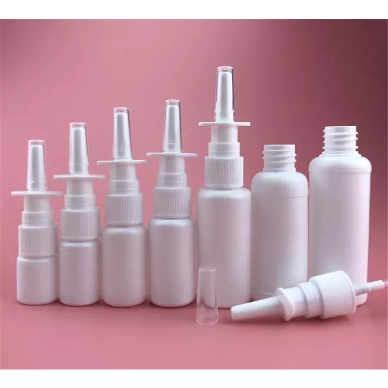 (10 / 15 / 20 / 30 / 50ml Botol Semprot Pompa Portable Bahan Pe Warna Putih Untuk Kosmetik / Sanitizer