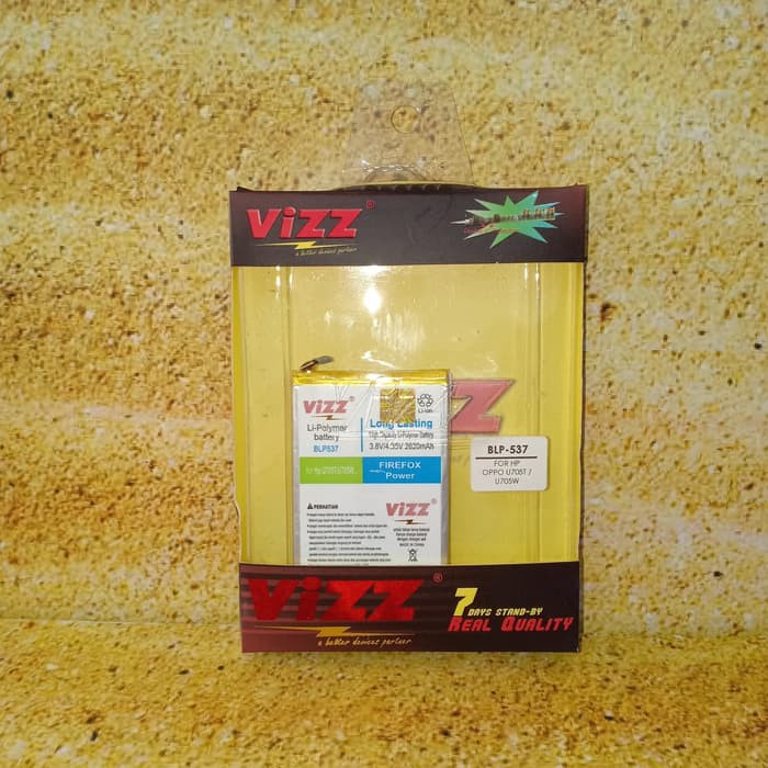 Vizz Batre Baterai Vizz Oppo U705 U Like 2 U705T U7015 U705W BLP537 BLP-537 BLP 537