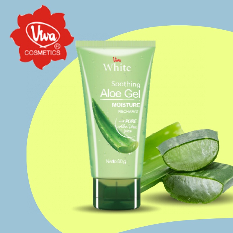 Viva White Soothing Aloe vera Gel moisturizer multifungtion 80gr