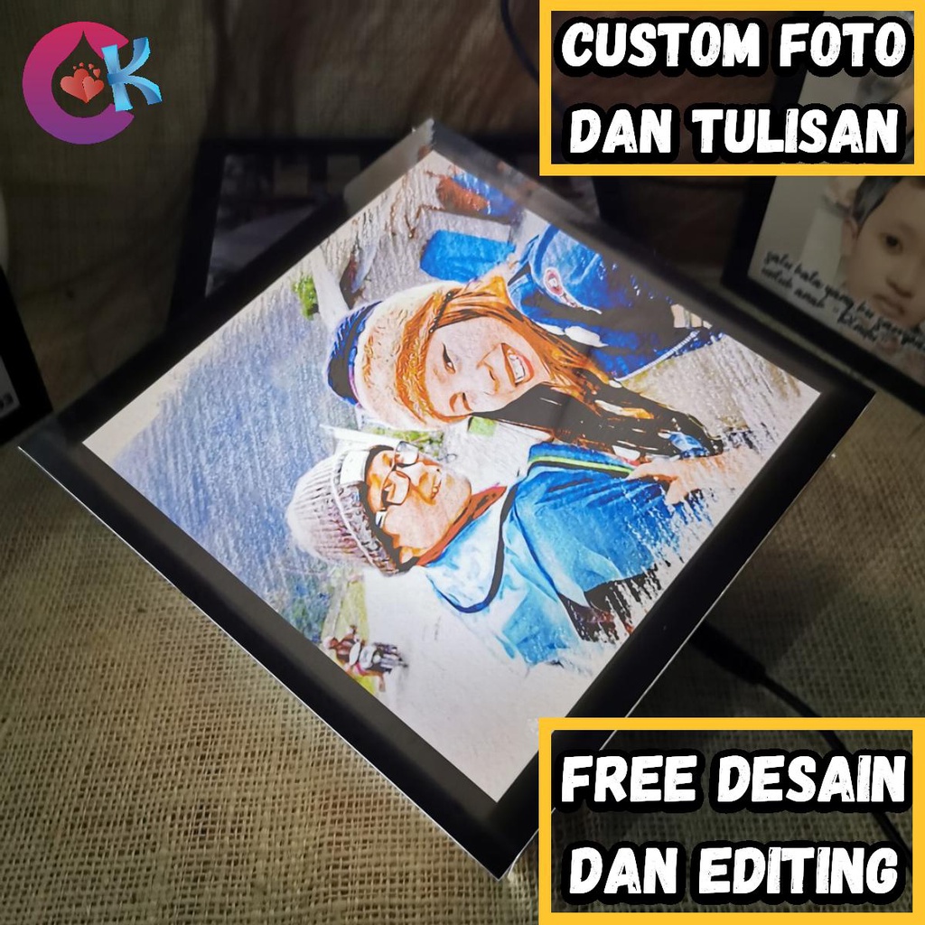 HADIAH ULANG TAHUN ULTAH SUAMI BAPAK PRIA PACAR ANAK COWOK LAMPU TIDUR UNIK CUSTOM