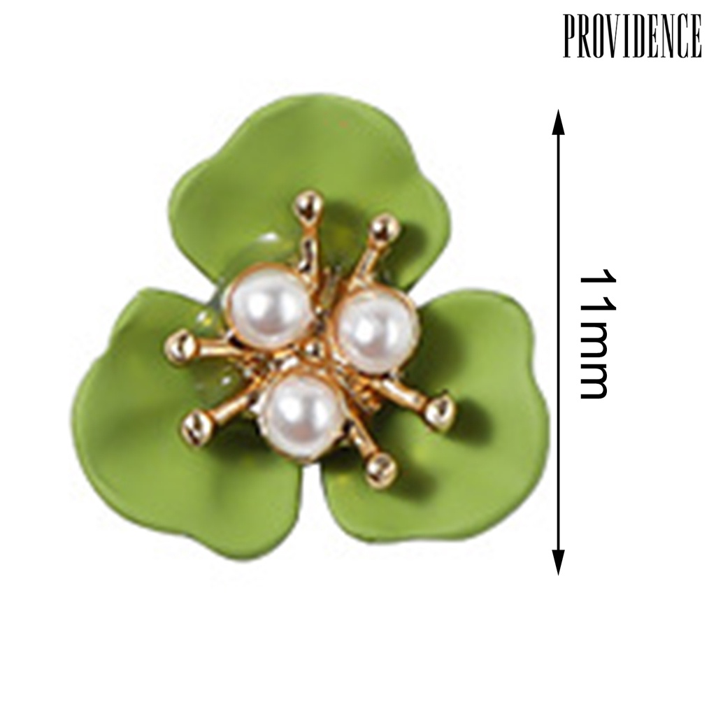 Providence 5Pcs Flower Nail Decor Fashionable Stylish Nail Accessories Artificial Pearl Flower Nail Art Stud for Salon