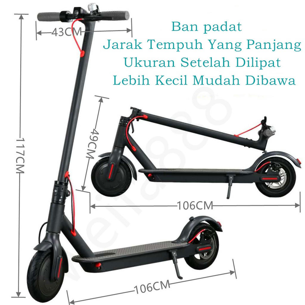 Skuter Elektrik Lipat - Setara M365pro  (Electric Scooter) Xiaomi paragraf yang sama