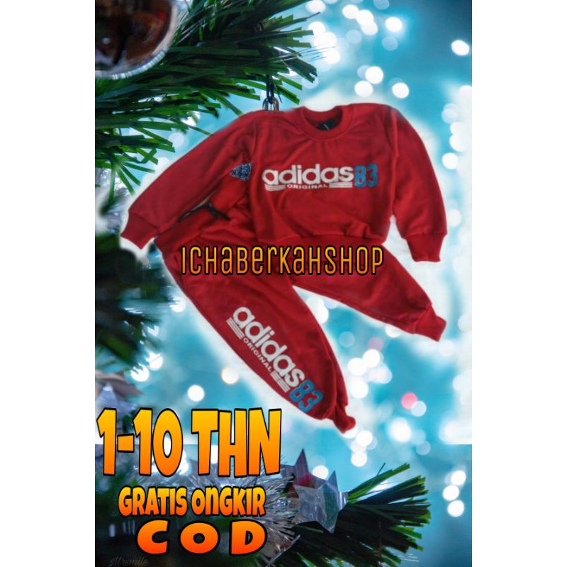 SETELAN TRAINING ANAK/ ADIDAS83 SPORT ANAK LAKI LAKI PEREMPUAN 1-10THN