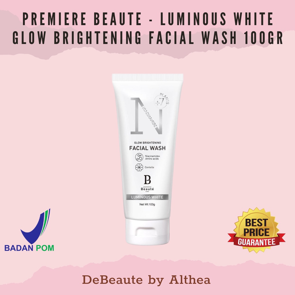 Premiere Beaute Luminous White Glow Brightening Facial Wash 100gr