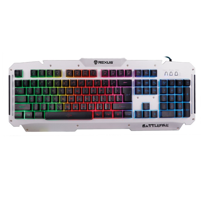 Keyboard Gaming Rexus K9D Semi Mechanical 19 Keys Anti Ghost - Hitam