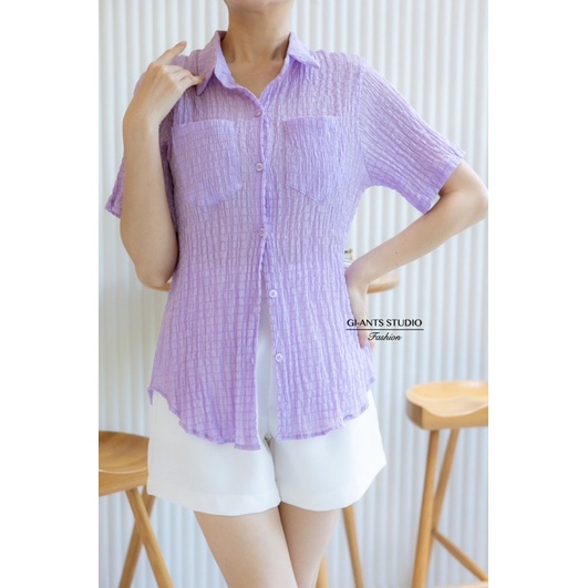 KEMEJA GIANTS BASIC/BLOUSE GIANTS IMPORT BANGKOK(BJFS156)