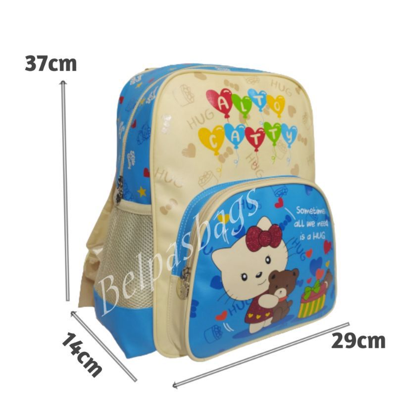 Tas anak ransel perempuan tas sekolah SD Paloalto catty 40910P Raincover