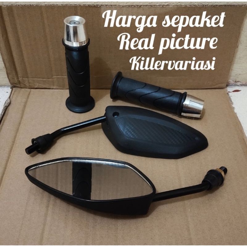 paket spion beat new + handgrip Honda + Jalu stang chrome beat Vario Scoopy spacy supra Supra x kharisma dll