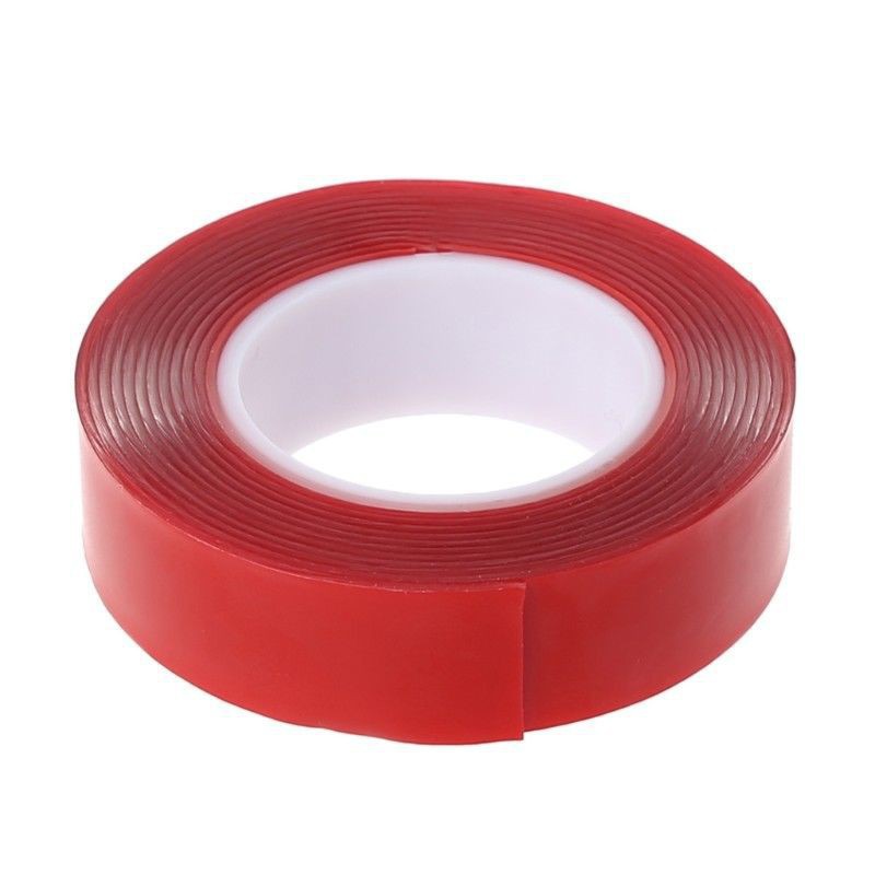 [HOT DEALS] Tape Gel Dua Sisi Rekat Kuat 2m Bahan Akrilik Warna Merah untuk Reparasi Mobil //Premium