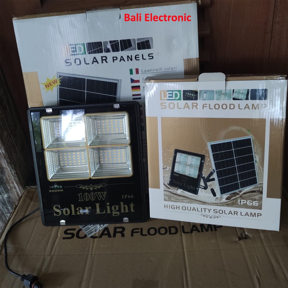 LED Solar Flood Lamp IP66 100Watt Lampu Solar LED