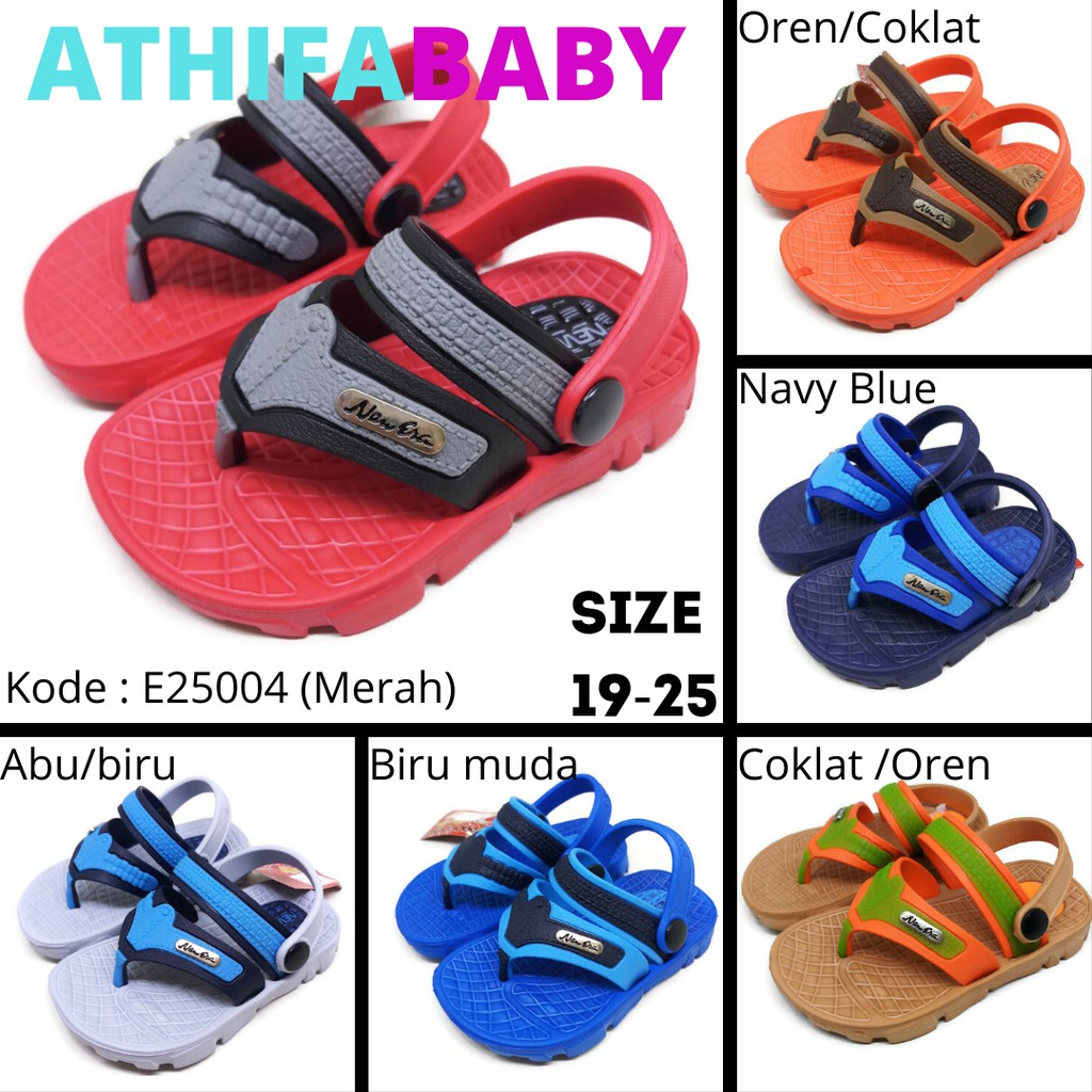 Sandal Gunung Anak Bayi Perempuan Laki Lelaki Sendal Jepit Balita New Era Usia Umur 2 3 4 5 tahun