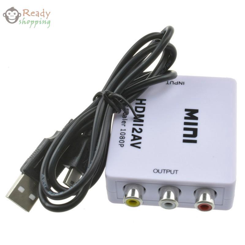 HDMI Female to AV CVBS RCA Video Audio Converter Adapter