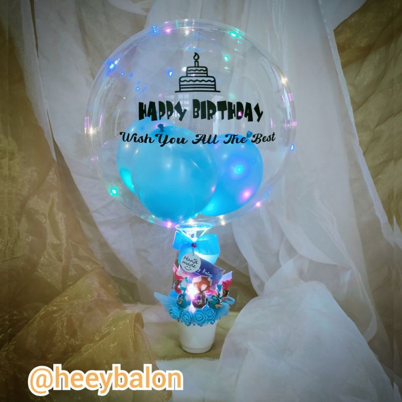 Balon Buket/Balon Box/Balon Bening/Balon Snack/Balon ultah/Balon Buket/Buket Ultah/Buket Wisuda/kado