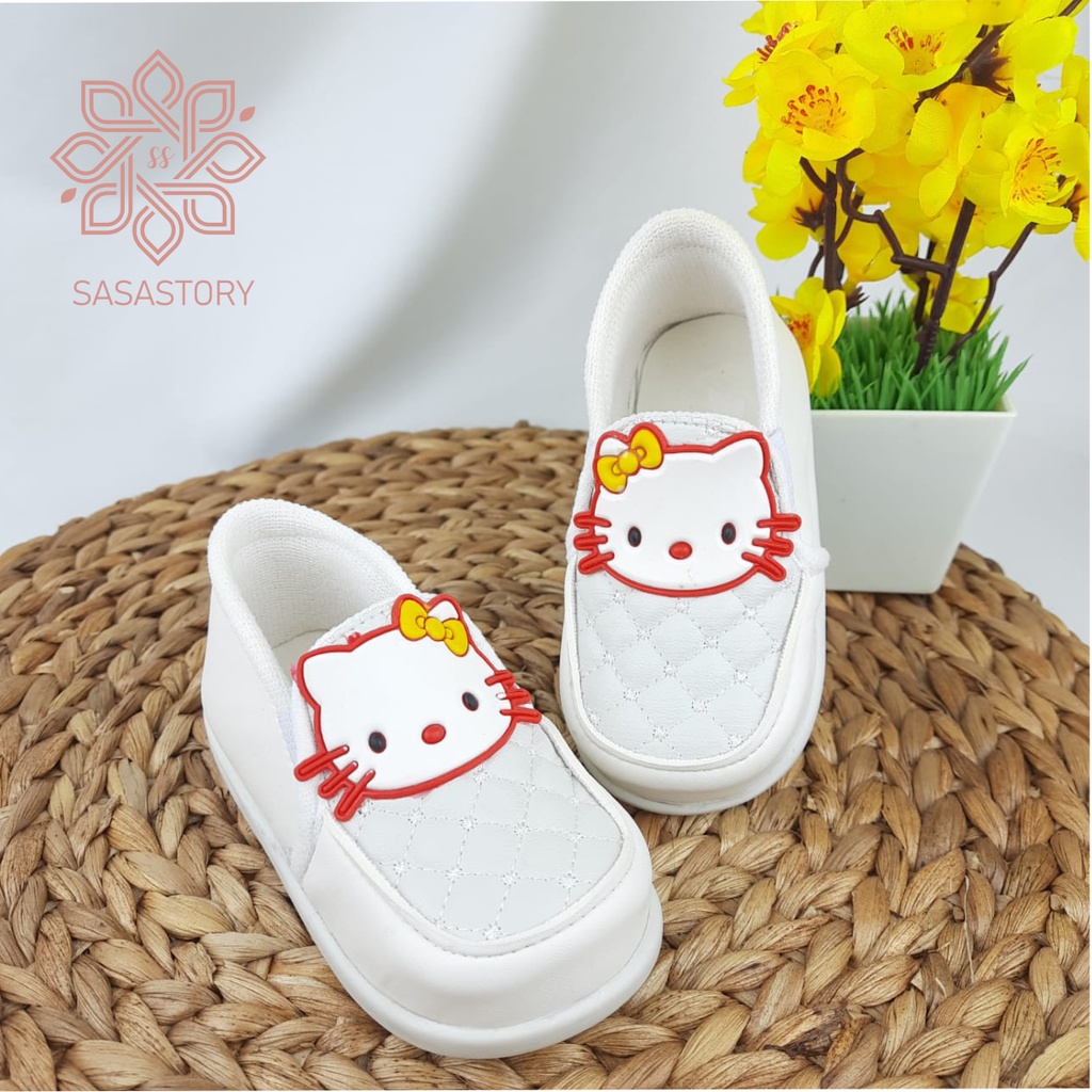 SEPATU ANAK PEREMPUAN KARAKTER KARTUN KUCING 1-3 TAHUN CA29