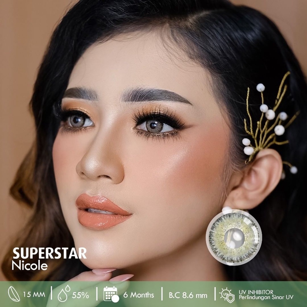 Superstar Nicole lensa warna softlens premium