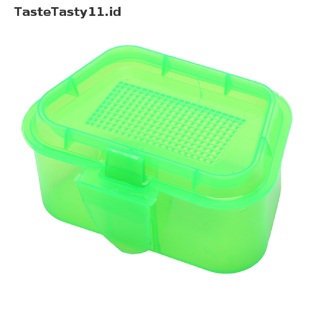 Tastetasty 1pc Wadah Penyimpanan Umpan Pancing Bahan Plastik Breathable Warna Acak