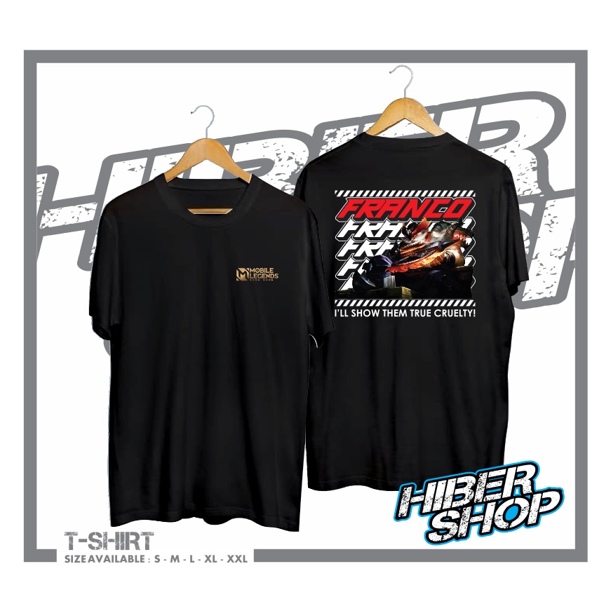 KAOS BAJU FRANCO BLAZING AXE SKIN MOBILE LEGENDS BANG BANG MLBB KAOS GAME GAMER MURAH KEREN - KIMATE