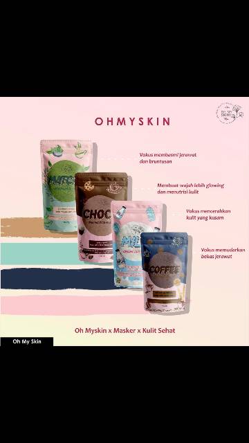 Ohmyskin! masker organik [FREE KUAS dan SPATULA]