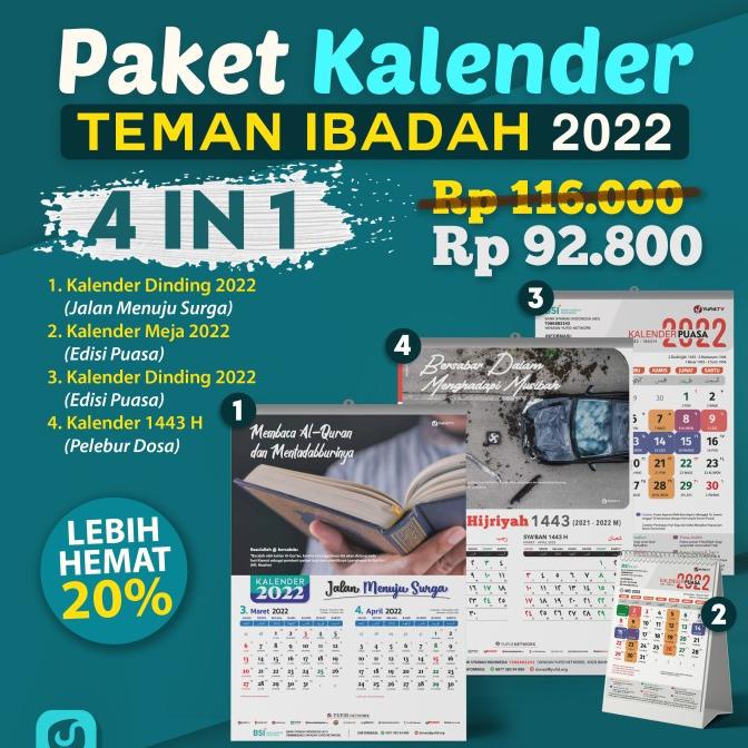 

[[COD]] PAKET KALENDER TEMAN IBADAH 2022 - 4 IN 1 PRODUK TERBATAS Kode 800