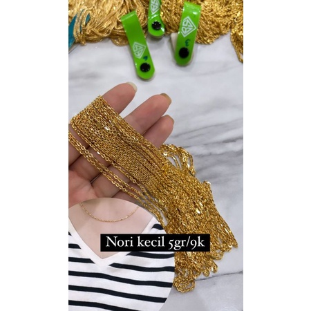 Kalung Nori Kadar 9K // 3 gram &amp; 5 gram DEWASA