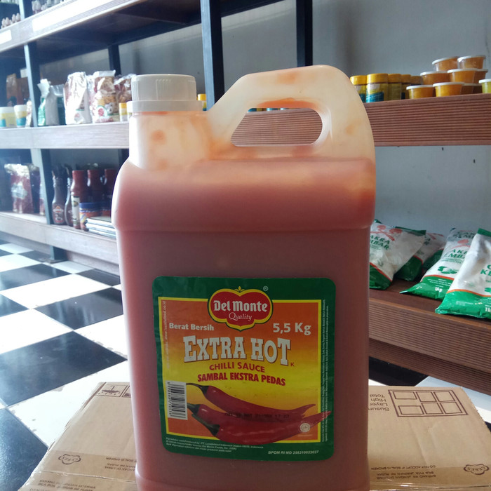 

Ready- Saos Sambal Delmonte Extra Hot 5,5 Kg Jerigen