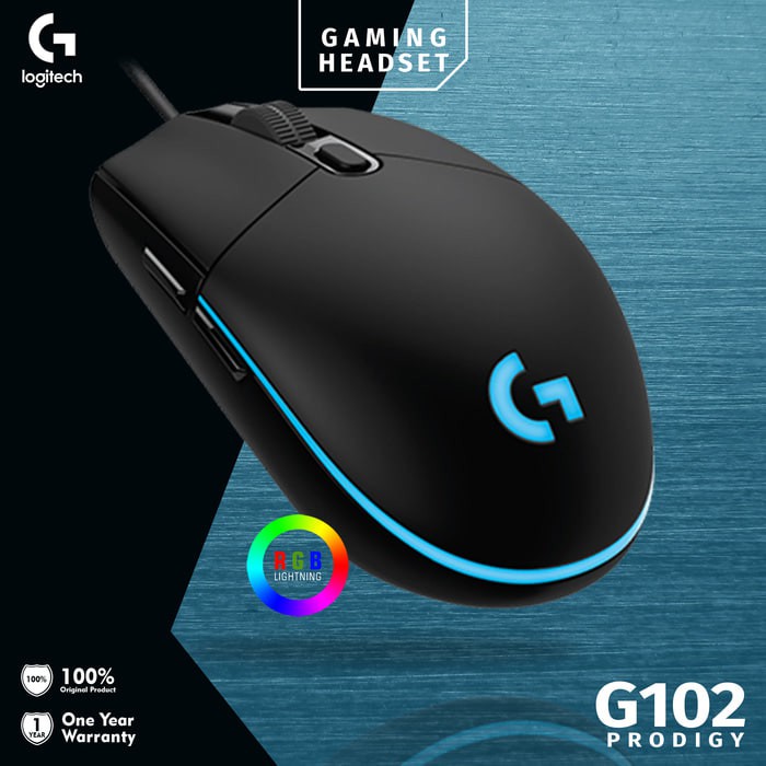 Logitech G102 Prodigy Gaming Mouse (AURA/RGB)