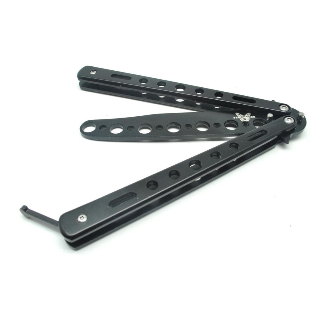 Benchmade Balisong Pisau Lipat Training Portable Knife - C27 [Hitam]