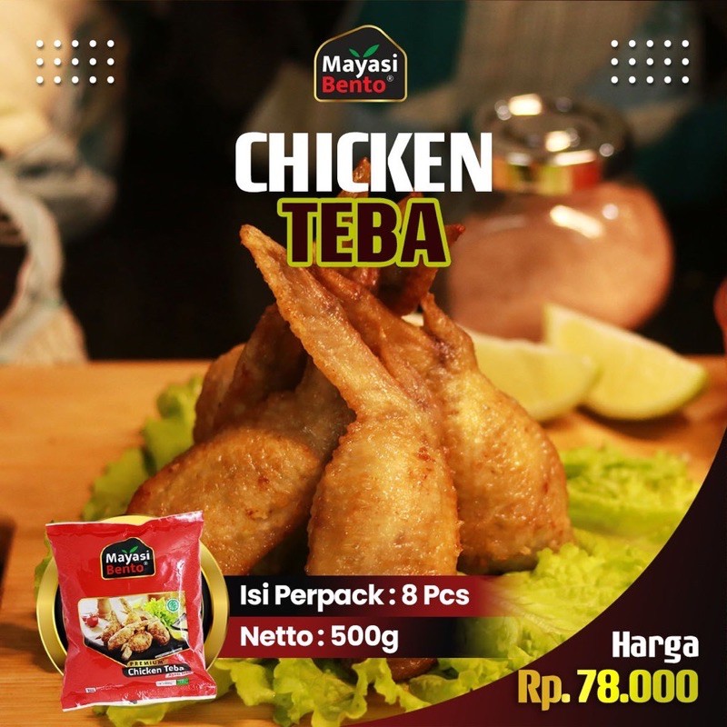 Chicken Teba Frozen Bento Mayasibento 8 Pcs 500gr daging asli