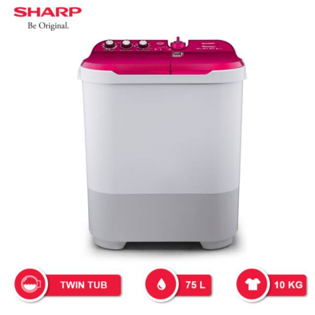 Mesin Cuci Sharp 10 Kg EST1090 Mesin Cuci 2 Tabung Sharp Aquamagic 10 kg