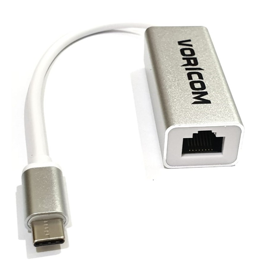 USB Type C to Lan Gigabit Ethernet Adapter RJ45 VORICOM