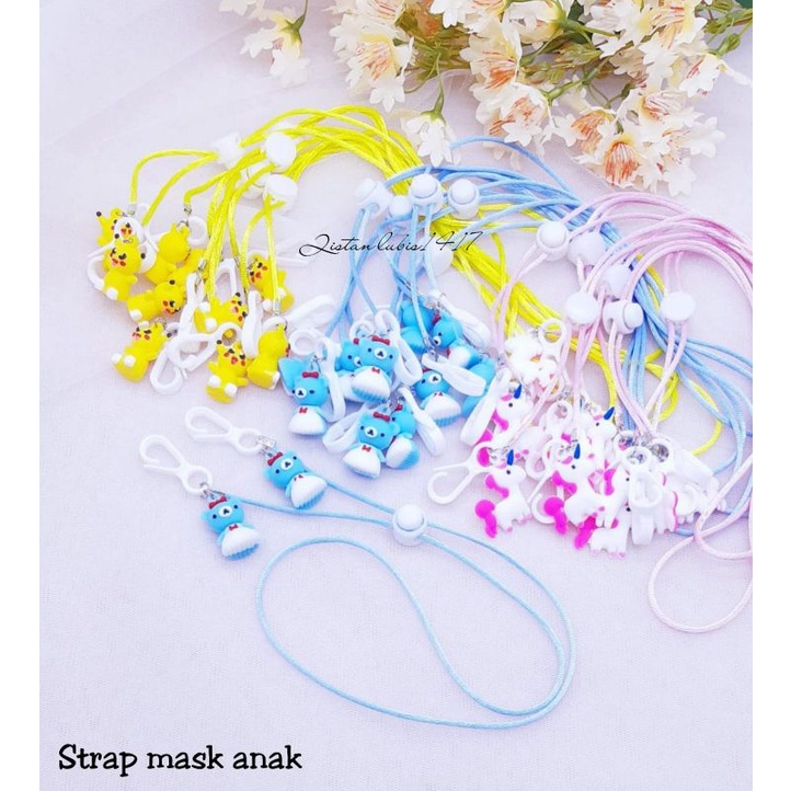 Strap masker anak 2 bandul beli 10 free 2