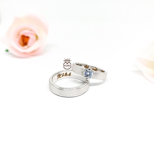 CINCIN NIKAH COUPLE CUSTOM BERBAHAN PLATINUM
