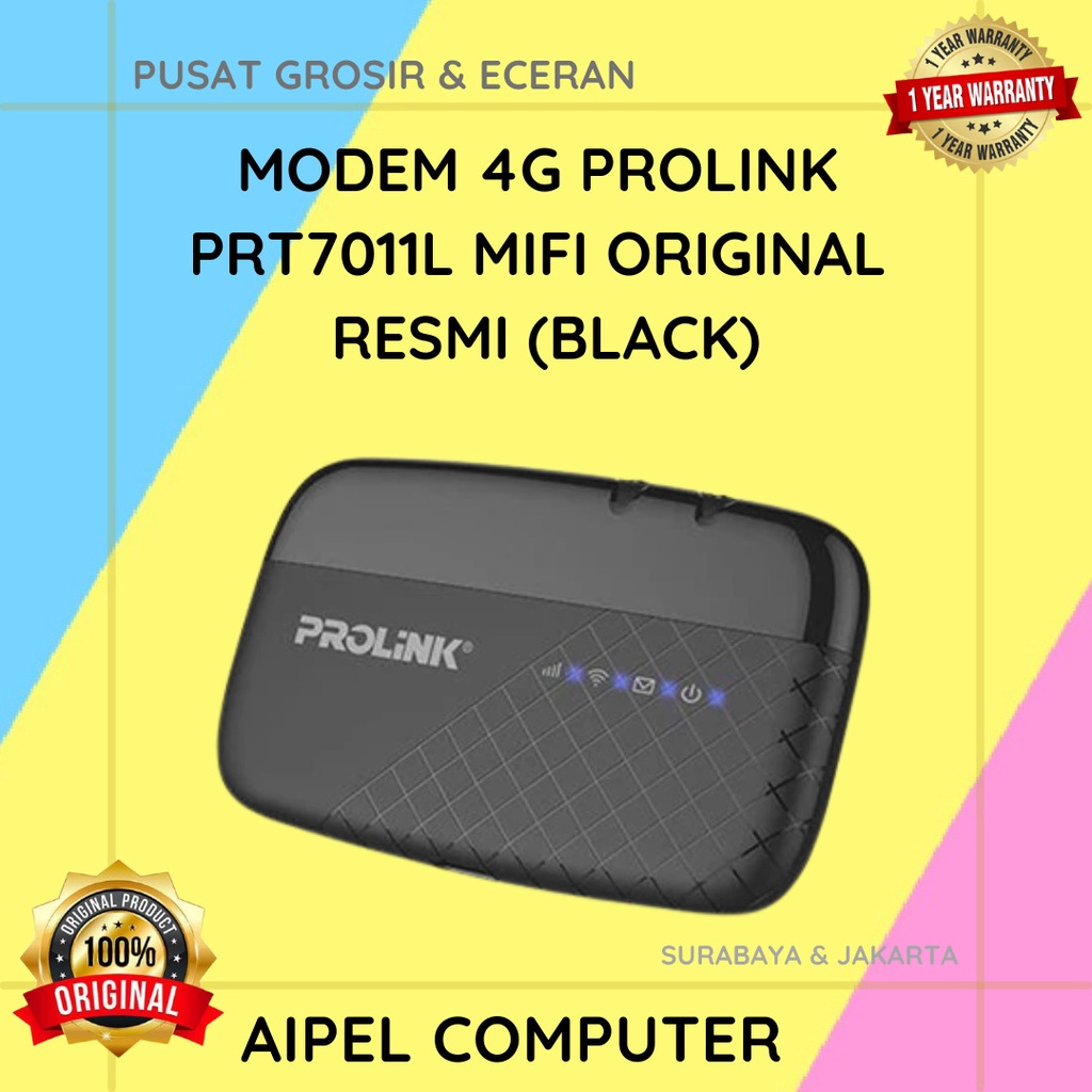 PRT7011L | MODEM 4G PROLINK PRT7011L MIFI ORIGINAL RESMI (BLACK)