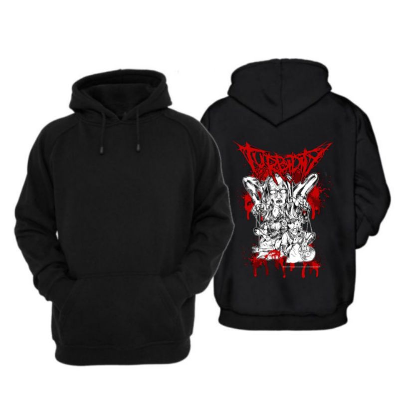 HOODIE JAKET DISTRO BAND METAL MUSIK BRAND TURBIDITY 100% PREMIUM