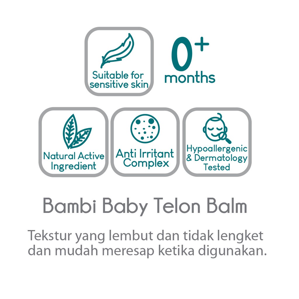 Bambi Telon Balm 50ml (Tube) - Telon Balm