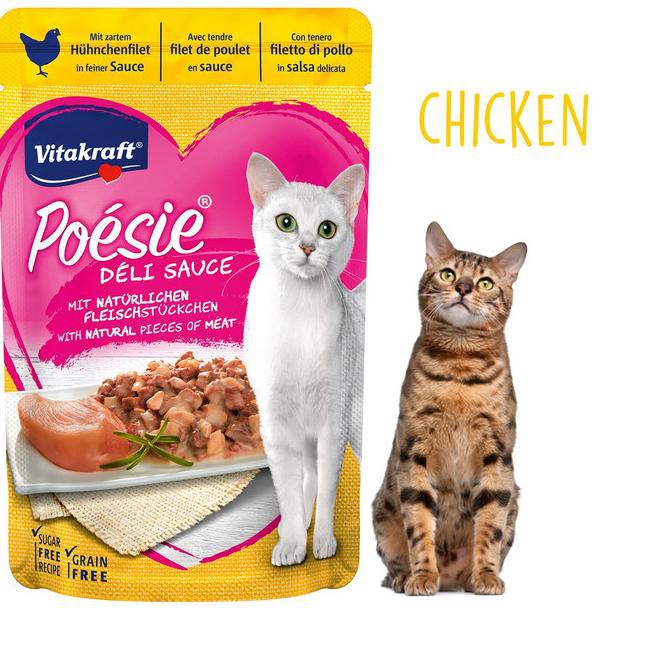 

Recomended!164LI Vitakraft Poesie Deli Sauce Chicken Fillet 85g