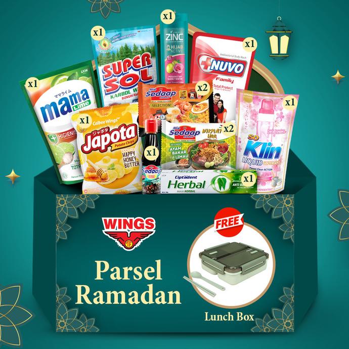 

Parsel Ramadan Wings - Mix Hampers Free Lunchbox