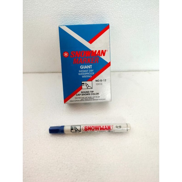 

Snowman Marker Giant G-12 Biru
