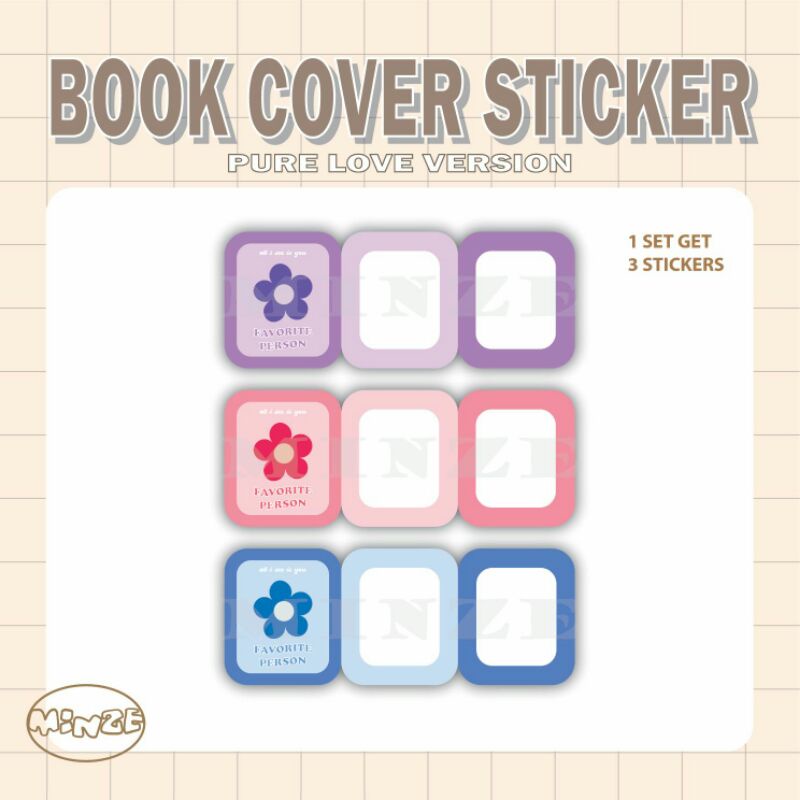 

Book cover sticker-BTS stiker