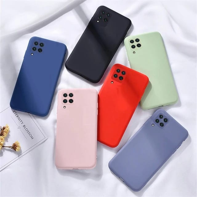 SAMSUNG M12 / A12 SOFT CASE MICROFIBER SUEDE SILICONE BACK COVER