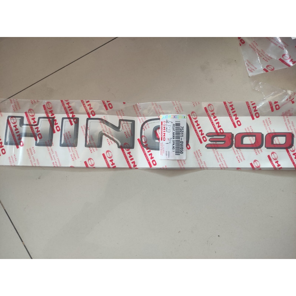 Sticker Hino 300 75311-0W050 Original Asli