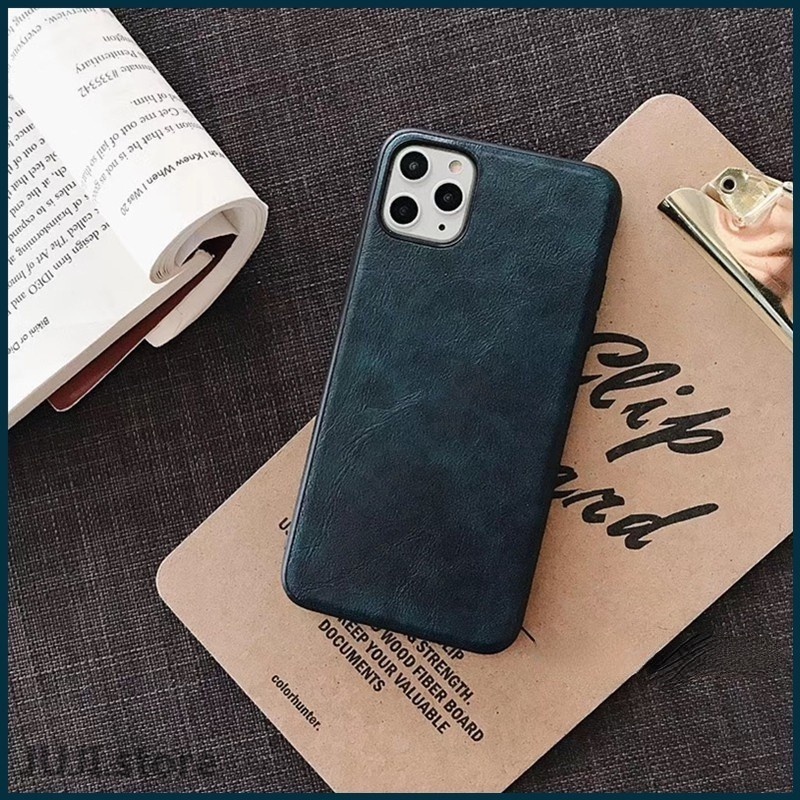 Case Bahan Kulit Pu Dengan Logo Untuk Iphone 7 8 Plus X Xs Xr 13 12 11 Pro Max