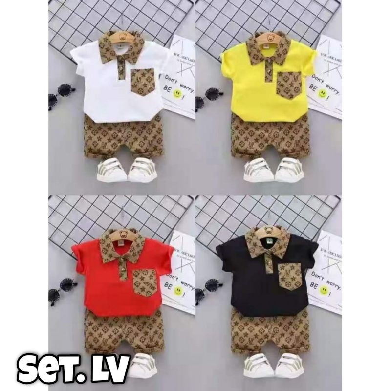 Setelan Kaos Anak Laki-Laki Import 2-5 Tahun