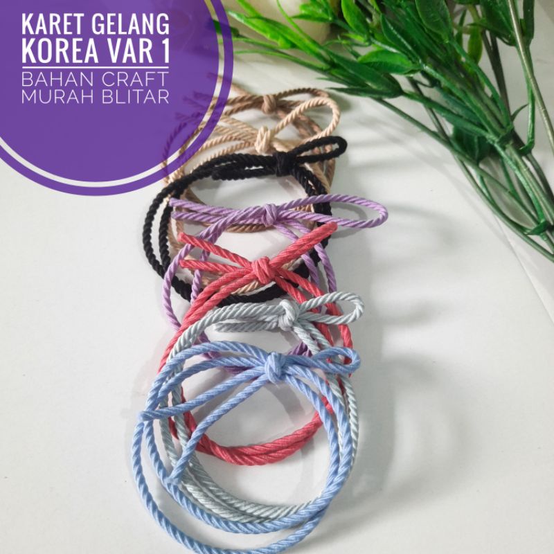 gelang karet rambut ala korea