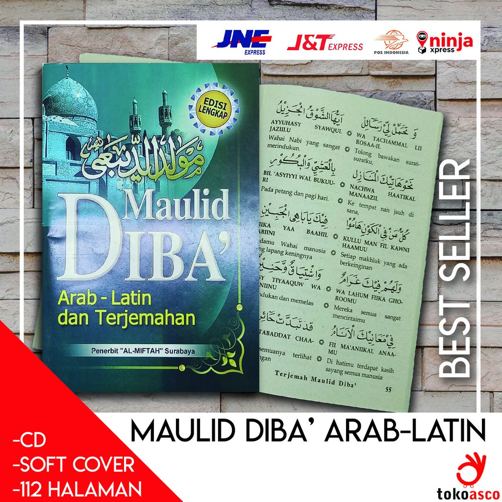 Kitab MAULID DIBA' ARA - LATIN Terjemah