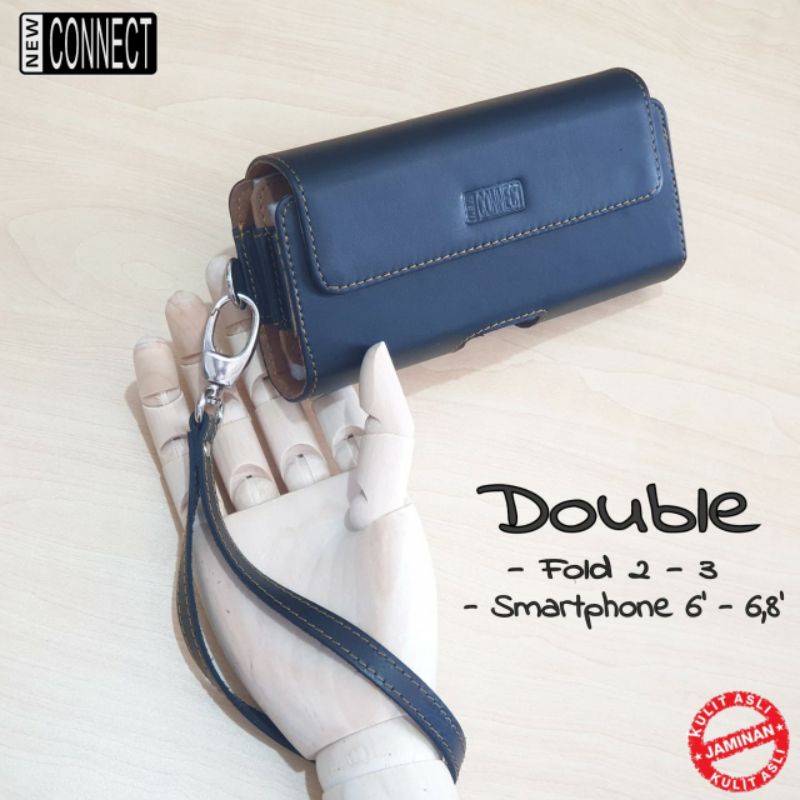 pouch hp double Fold 2 - 3 - 4 - 5 - 6 - 7 dan smartphone 6' - 6,8'