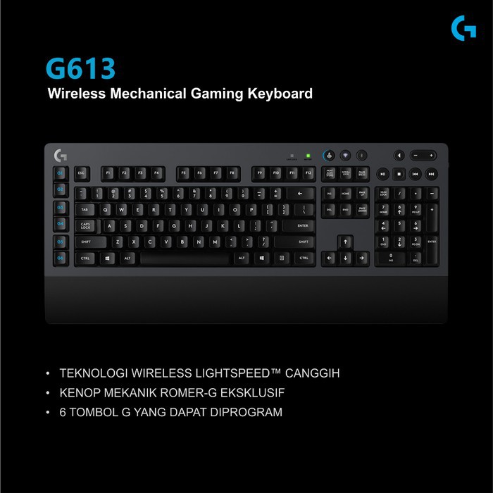 Keyboard Gaming Wireless Mechanical Logitech G613