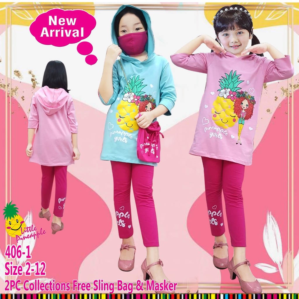 Little Pineapple hoodie kids