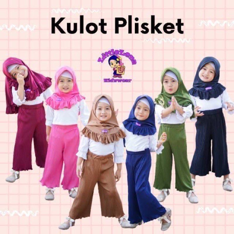 KPA CELANA KULOT ANAK USIA 3-5 TH/CELANA KULOT PLISKET ANAK